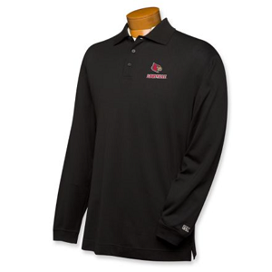 Louisville Cardinals B&T CB DryTec LS Championship Polo - Black